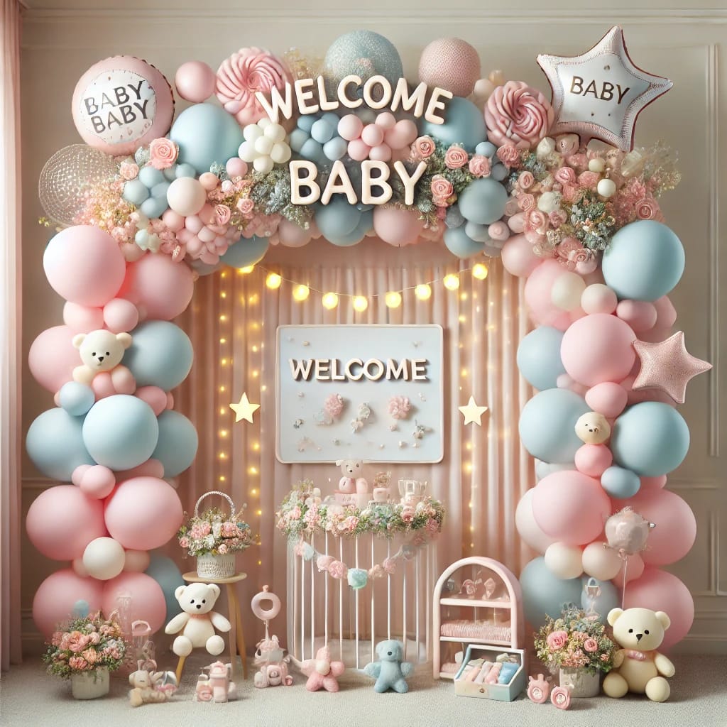 Baby Welcome Balloon Decoration in Delhi